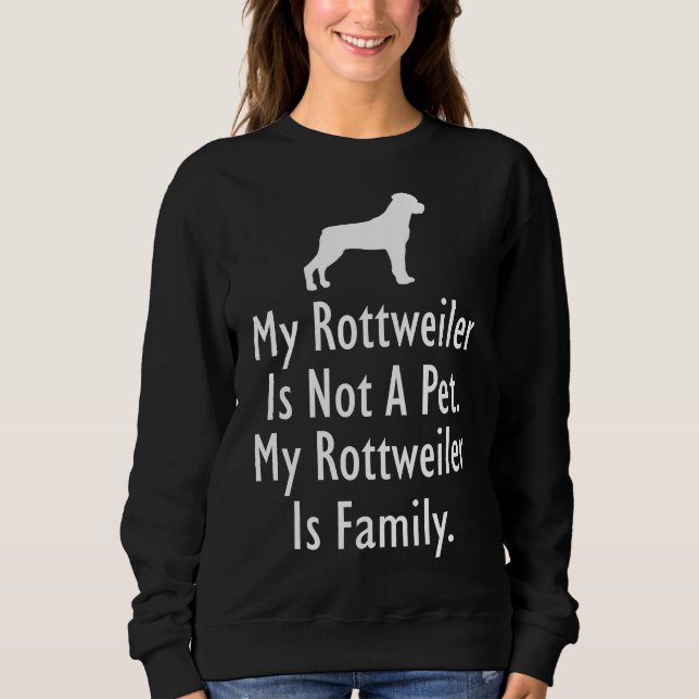 Sudadera Mi familia Rottweiler (Anverso)