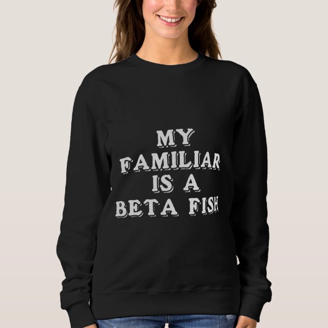 Sudadera Mi Familiar Es Un Animal De Espíritu De Pescado Be (Anverso)