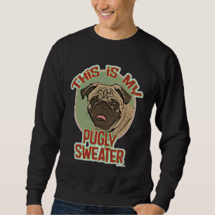Sudadera Mi feo Navidad de vacaciones embadrona el logo gra