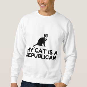 Sudadera Mi Gato Es Republicano