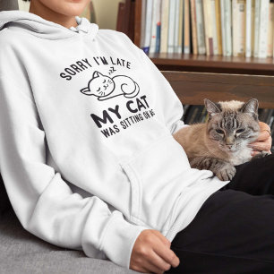 Sudadera Mi Gato Estaba Sentado Sobre Mí
