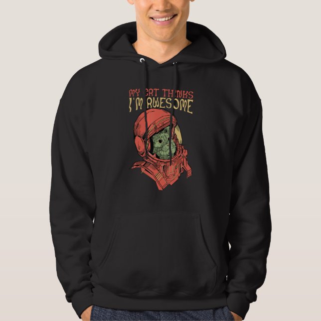 Sudadera Mi gato piensa que soy un cosmonauta increíble (Anverso)
