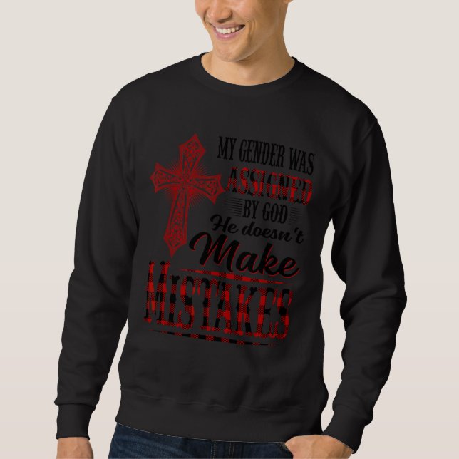 Sudadera Mi Género Fue Asignado Por Dios Antidemócrata (Anverso)