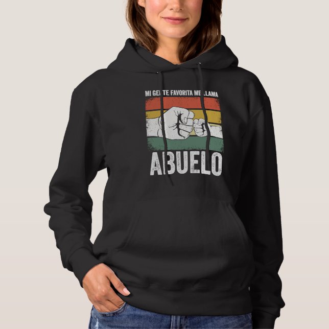 Sudadera Mi Gente Favorita Me Llama Abuelo divertido Día de (Anverso)