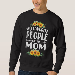 Sudadera Mi gente favorita me llama madre de madre girasol