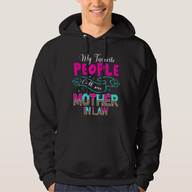 Sudadera Mi Gente Favorita Me Llama Madre En Derecho, Cuest (Anverso)
