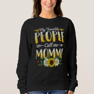 Sudadera Mi gente favorita me llama madres de girasol mami