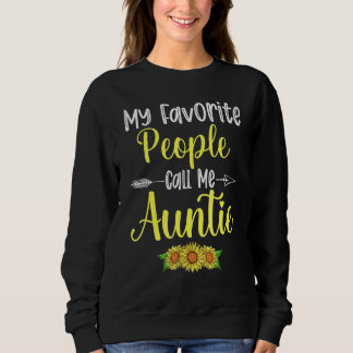 Sudadera Mi gente favorita me llama tía madre girasol