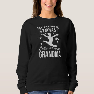 Sudadera Mi gimnasta favorita me llama gimnasias de abuela