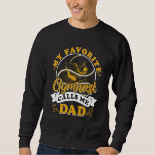 Sudadera Mi gimnasta favorito me llama papá jugador de gimn