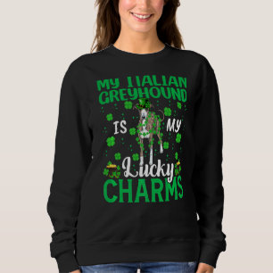 Sudadera Mi Greyhound Italiano Es Mi Lucky Charms Perro St