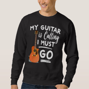 Sudadera Mi guitarra está llamando, debo irme Guitarristas