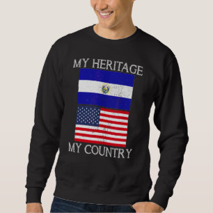 Sudadera Mi herencia mi país, el té salvadoreño americano