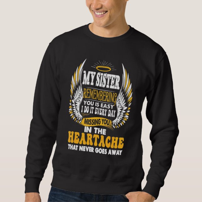 Sudadera Mi Hermana Recuerda Que Es Fácil Perderte. (Anverso)