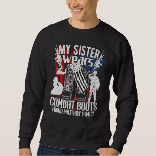 Sudadera Mi hermana usa botes de combate