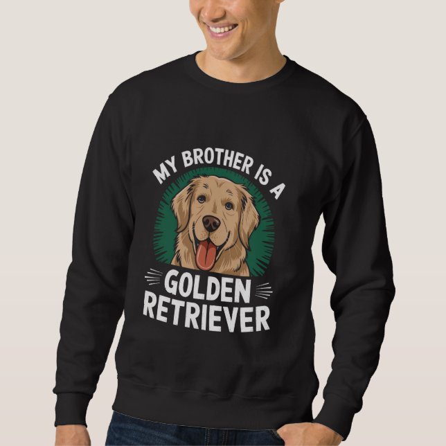 Sudadera Mi Hermano Es Un Mascota De La Familia De Perros D (Anverso)