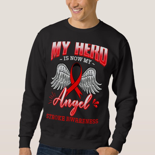 Sudadera Mi héroe ahora es mi costilla roja neurólogo de An (Anverso)