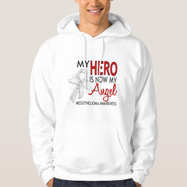 Sudadera Mi héroe es mi mesotelioma del ángel (Anverso)