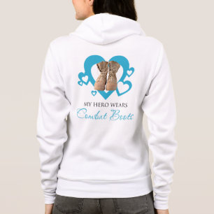 Sudadera Mi héroe lleva botas de combate