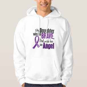 Sudadera Mi hija es un cáncer pancreático del ángel