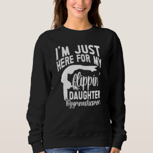 Sudadera Mi Hija Flippin Gymnastics Mamá De Una Gimnasta