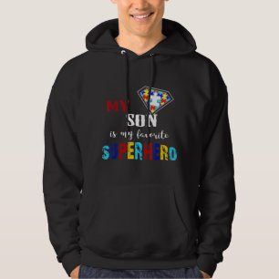 Sudadera Mi Hijo Es Mi Regalo Favorito De Superhéroe Autism