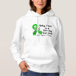 Sudadera Mi hijo es una cinta fuerte del verde del