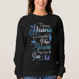 Sudadera Mi Hijo Pérdido Es Mi Ángel De Guardia En El Cielo