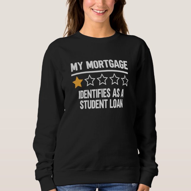 Sudadera Mi Hipoteca Se Identifica Como Un Préstamo Estudia (Anverso)