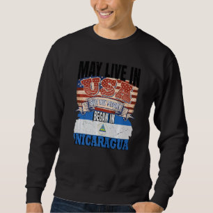 Sudadera Mi historia comenzó en Nicaragua  Nicaragüense Pre