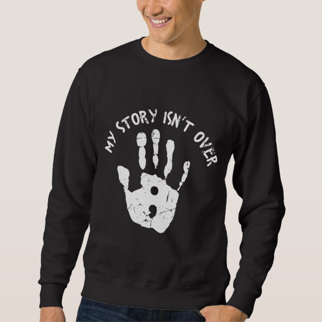 Sudadera Mi historia no ha terminado todavía Concienciación (Anverso)