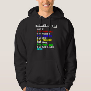 Sudadera Mi horario Perfecto Día Videojuegos Tee Juego Grac