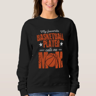 Sudadera Mi idea favorita de regalo para mamá de baloncesto