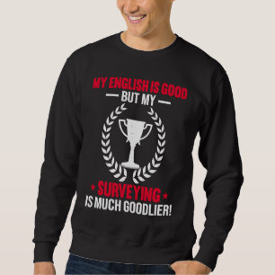 Sudadera Mi Inglés Es Bueno Pero Mi Encuesta Es Muy Buena.