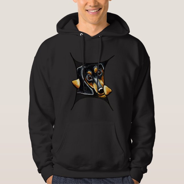 Sudadera Mi interior Dachshund (Anverso)