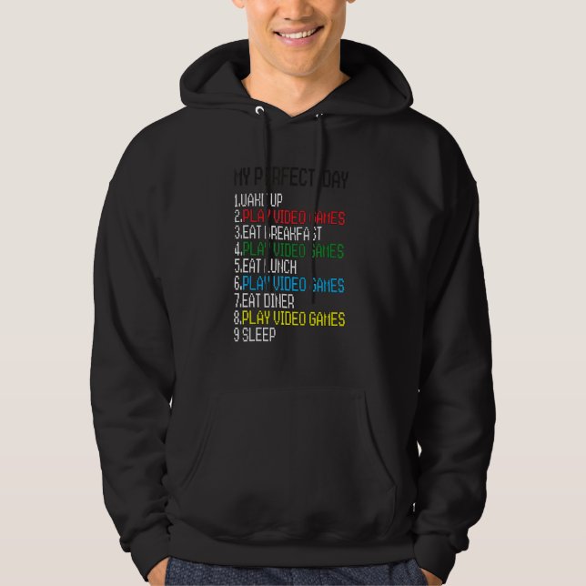 Sudadera Mi juego de video perfecto para el día (Anverso)