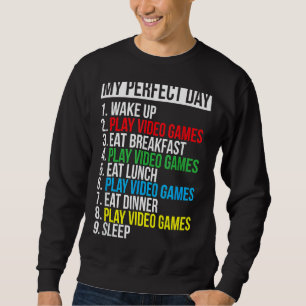 Sudadera Mi juego de vídeo perfecto para el día