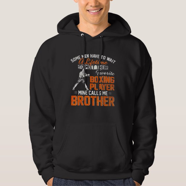 Sudadera Mi jugador de boxeo favorito me llama Brother Boxe (Anverso)