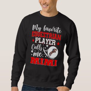 Sudadera Mi jugador ecuestre favorito me llama mujeres mimi