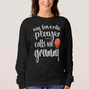Sudadera Mi jugador favorito de baloncesto me llama Grammy 