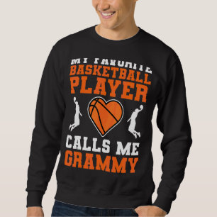 Sudadera Mi jugador favorito de baloncesto me llama Grammy 
