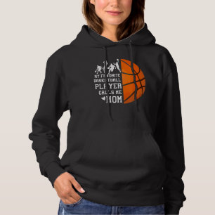 Sudadera Mi jugador favorito de baloncesto me llama mamá 2