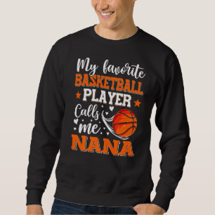 Sudadera Mi jugador favorito de baloncesto me llama mujeres