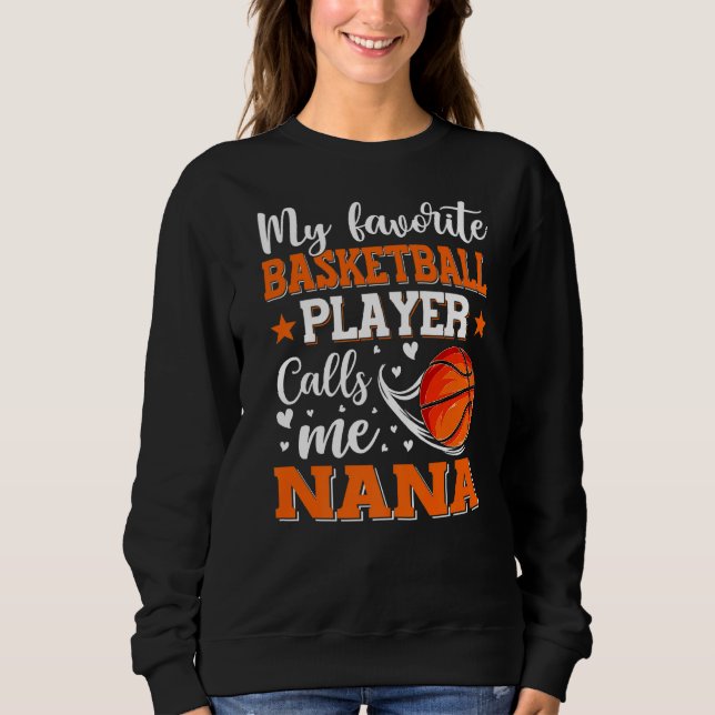 Sudadera Mi jugador favorito de baloncesto me llama mujeres (Anverso)