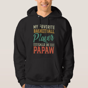 Sudadera Mi jugador favorito de baloncesto me llama Papaw V