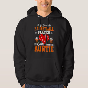 Sudadera Mi jugador favorito de baloncesto me llama tía Mot