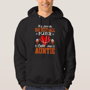 Sudadera Mi jugador favorito de baloncesto me llama tía Mot