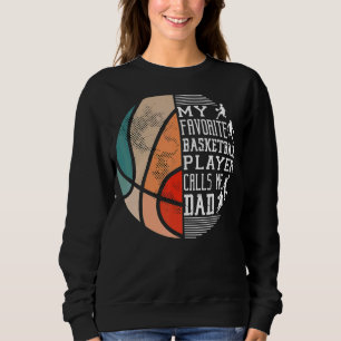 Sudadera Mi jugador favorito de baloncesto me llama vaquero