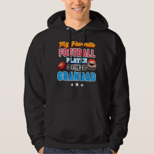 Sudadera Mi jugador favorito de fútbol me llama abuelo Fath
