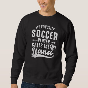 Sudadera Mi jugador favorito de fútbol me llama D de madre